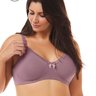 Sutiã Amamentação de Cotton com Detalhe de Renda Plus Size Mondress