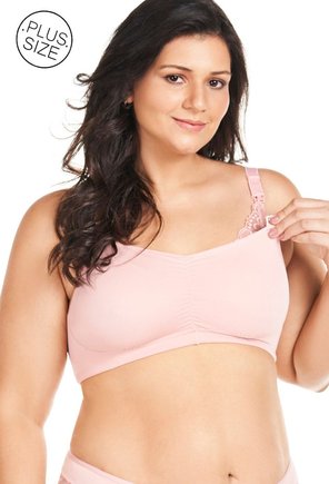 20265E SUTIÃ AMAMENTAÇÃO MICROFIBRA PLUS SIZE MONDRESS ROMANCE FRENTE