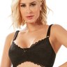 985R SUTIÃ DE RENDA PÓS-CIRÚRGICO MASTECTOMIA MONDRESS PRETO FRENTE