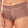02 shorts de renda castanho mondress
