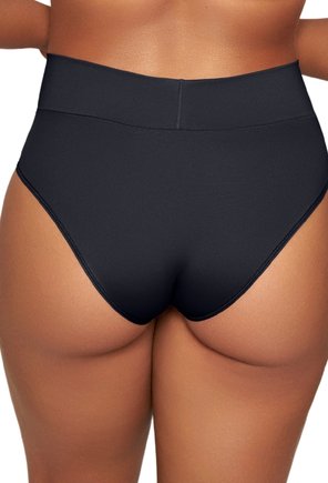 01 calcinha com cos duplo e lateral larga preta mondress